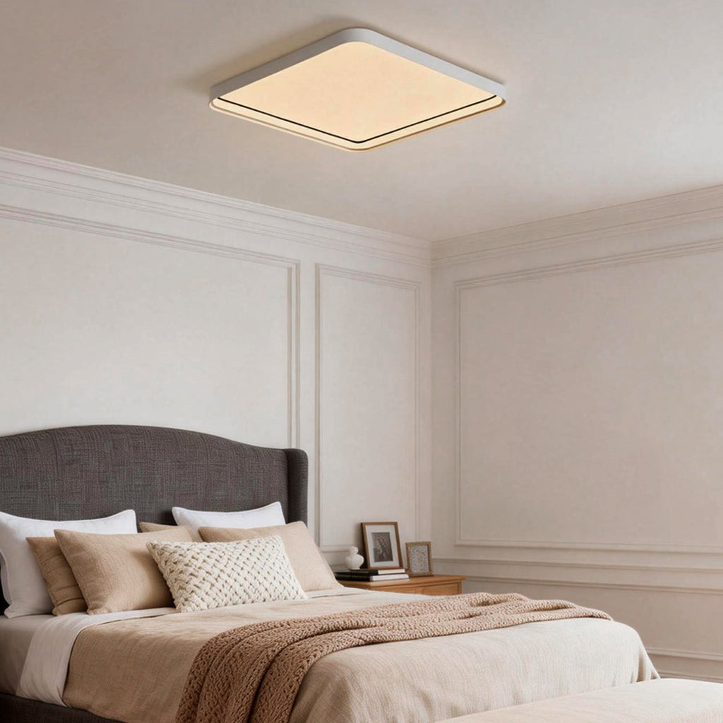 Modern Square LED Ceiling Light Flush Mount Metal Fixture