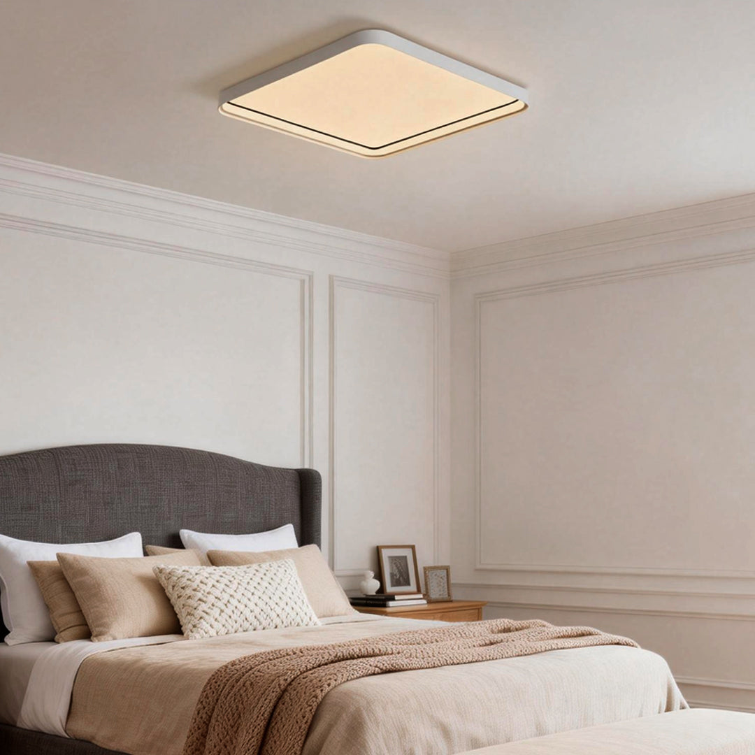 Modern Square LED Ceiling Light Flush Mount Metal Fixture