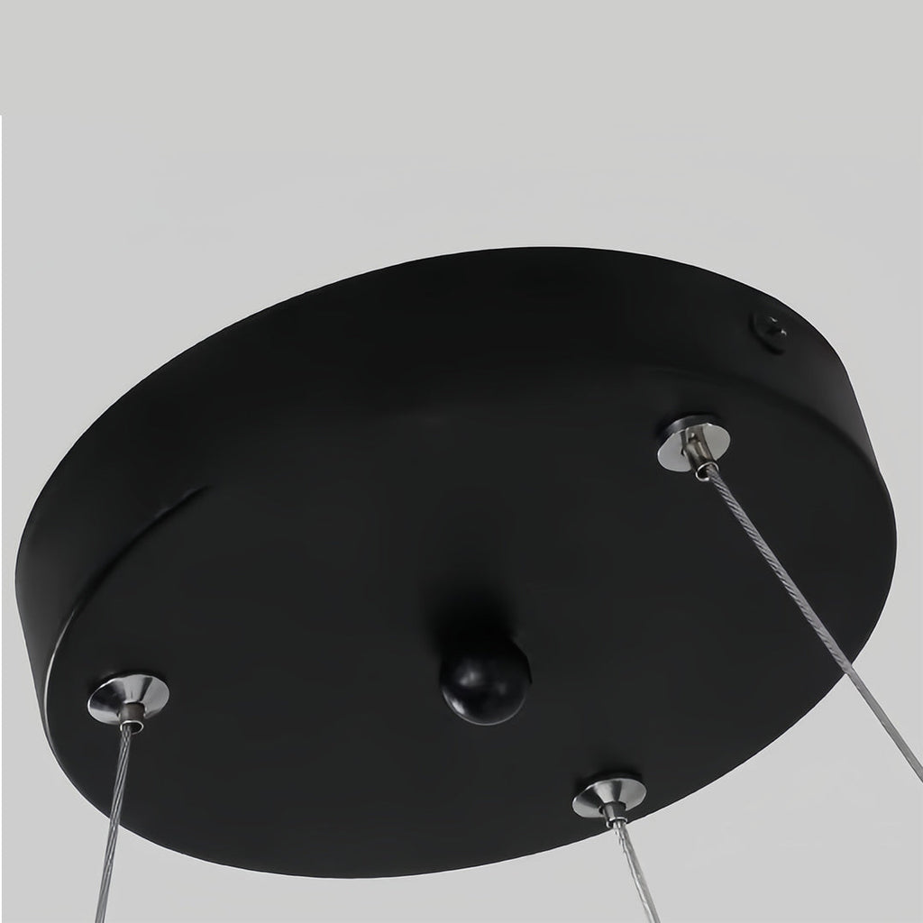 Modern Black Multi-Diamond LED Chandelier Ceiling Light