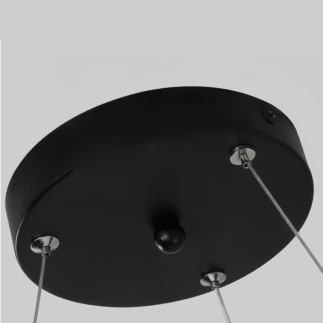 Modern Black Multi-Diamond LED Chandelier Ceiling Light