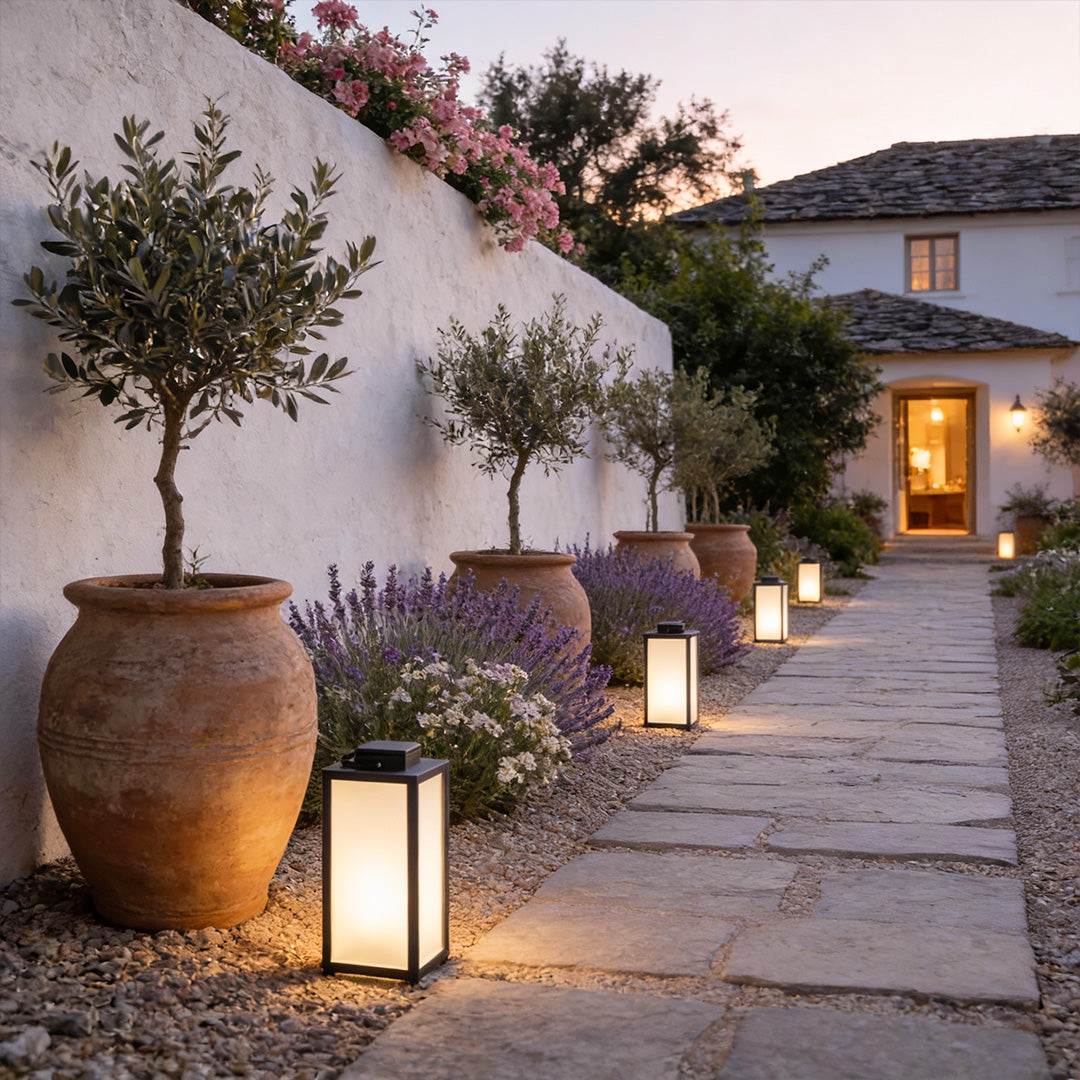Square Handheld Lantern - Portable LED Waterproof Lawn Lamp