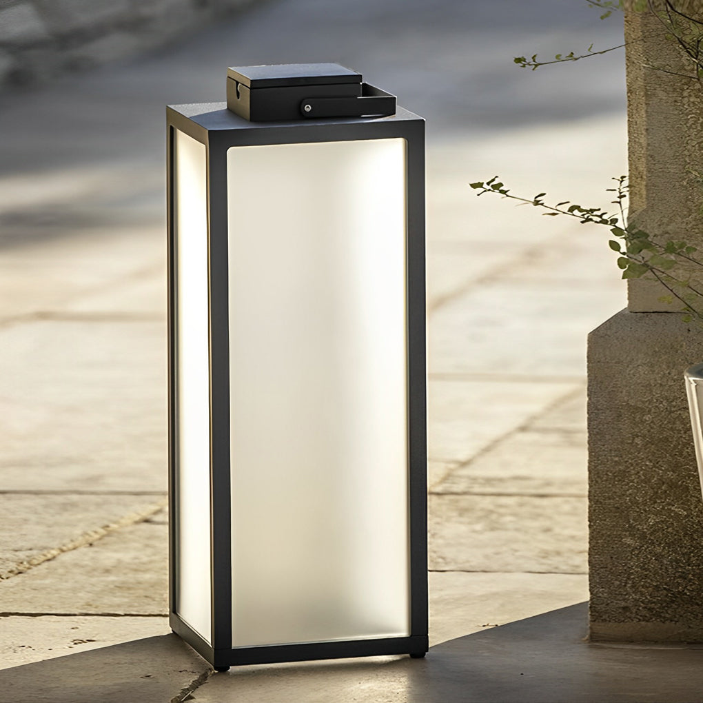 Square Handheld Lantern - Portable LED Waterproof Lawn Lamp