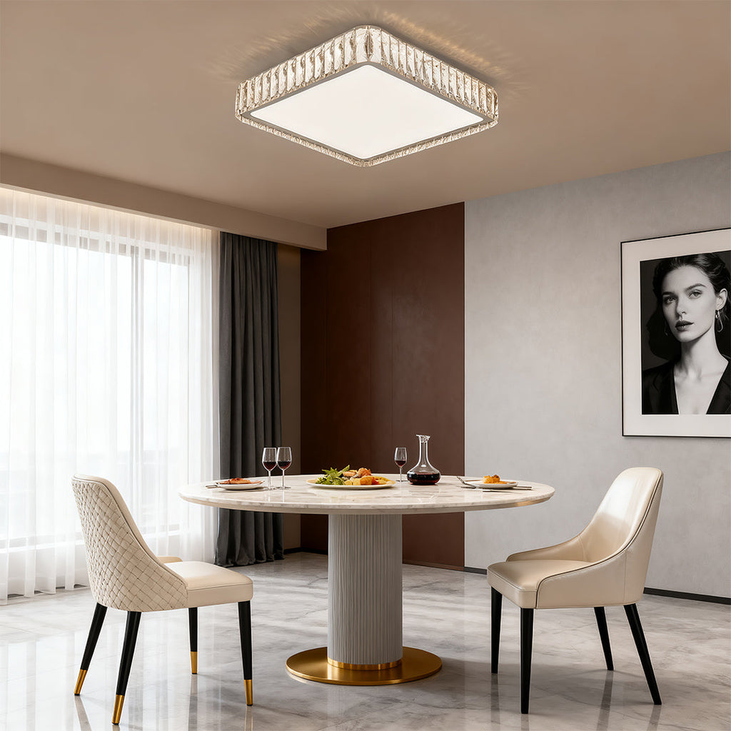 Modern Crystal Flush Mount Light Luxury Minimalist Lamp