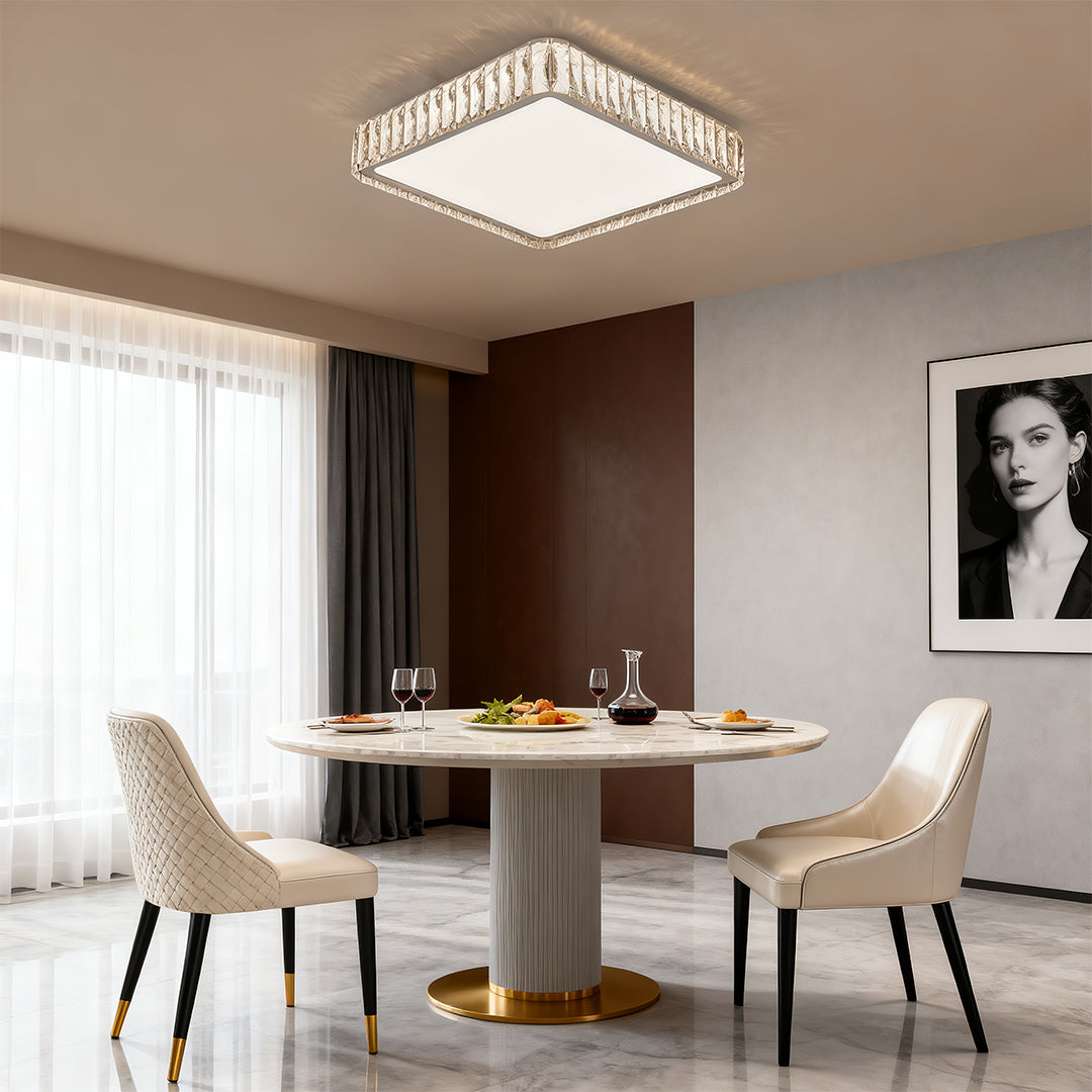 Modern Crystal Flush Mount Light Luxury Minimalist Lamp