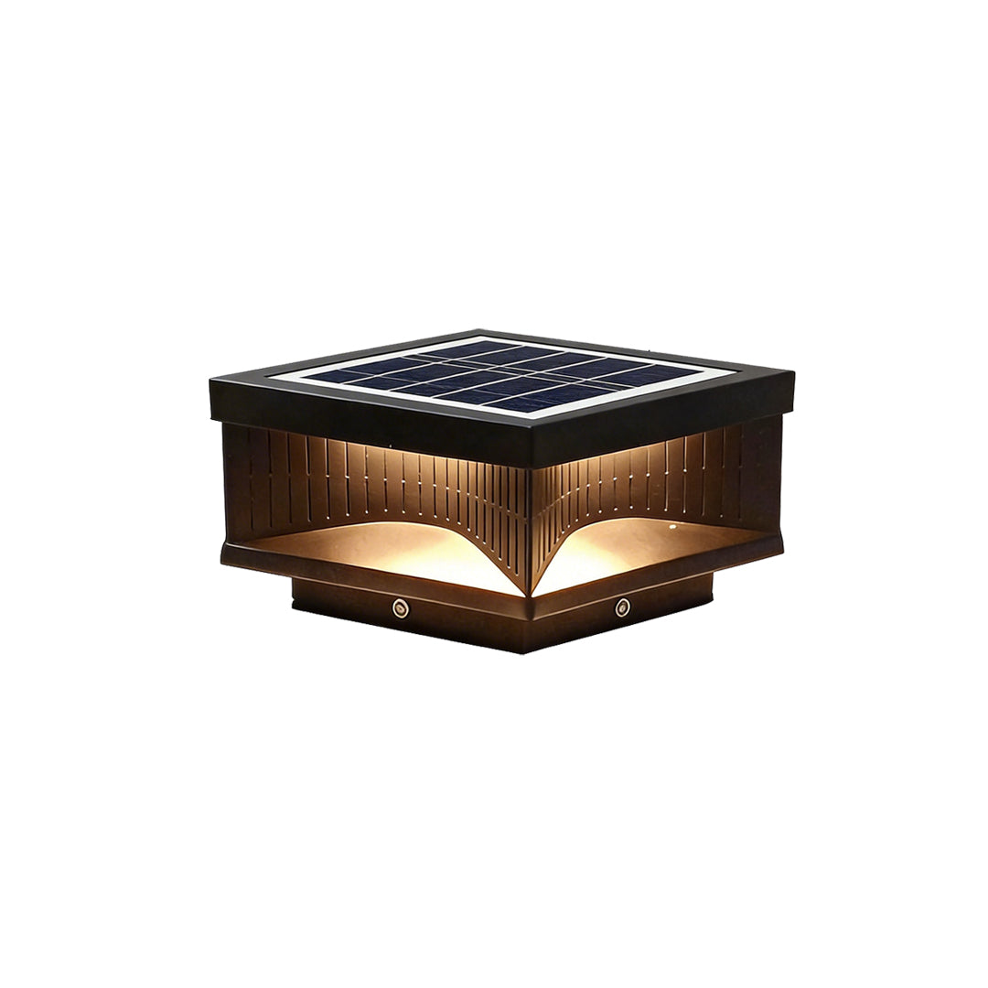 Square Outdoor Pillar Lights - Decorative LED Stripe Lighting