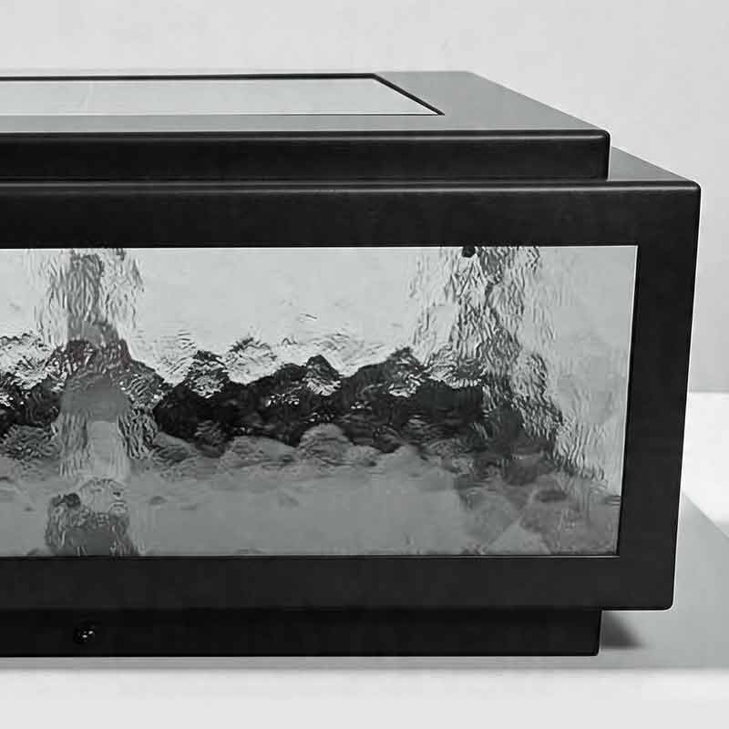 Modern Square Outdoor Pillar Lights - LED Waterproof Garden Lighting