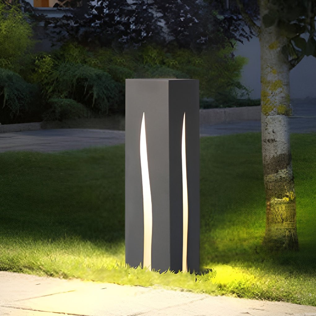 Elegant Rectangular LED Landscape Pathway Lights Outdoor Illumination