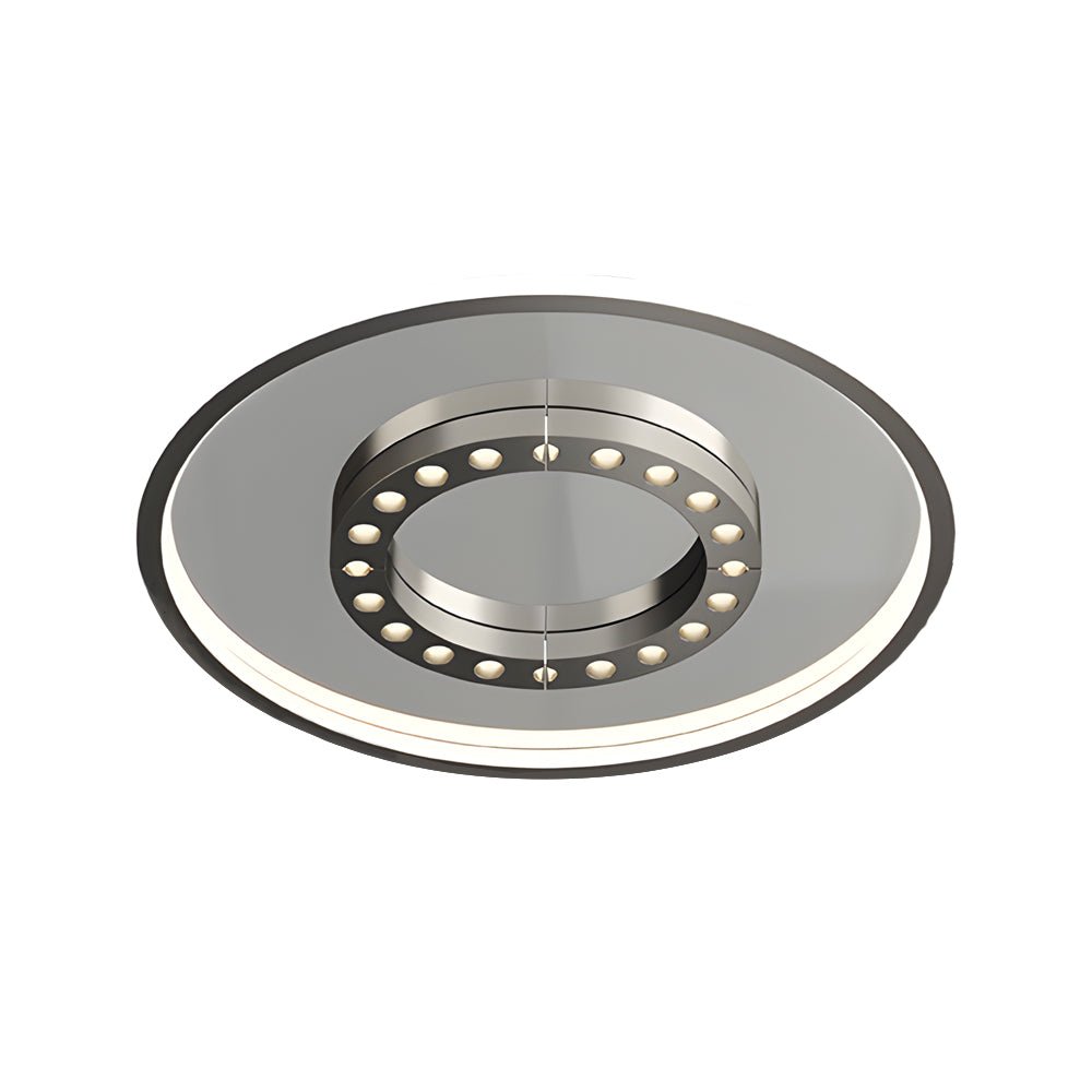 Square Round LED Anti-Glare Modern Ceiling Light Fixture 3 Step Dimming