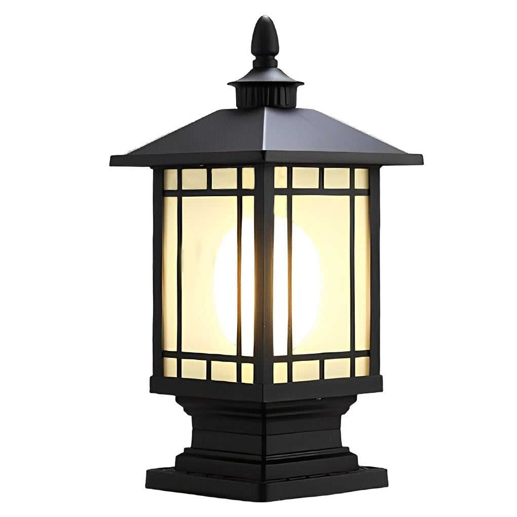 Modern Waterproof Street Light Pillar - Retro Outdoor Lighting Solution