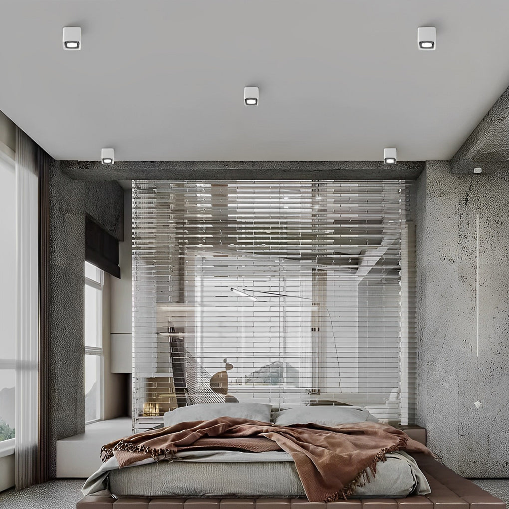 Square LED Ceiling Grid Light - Surface Mounted Spot Light for Home & Office