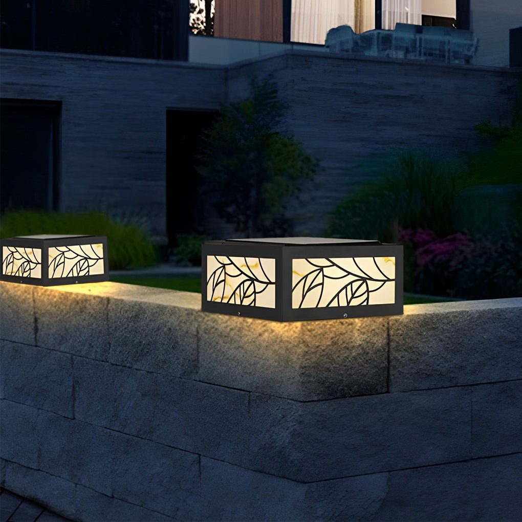 Modern Square LED Outdoor Gate Pillar Light - Stylish Garden Lighting