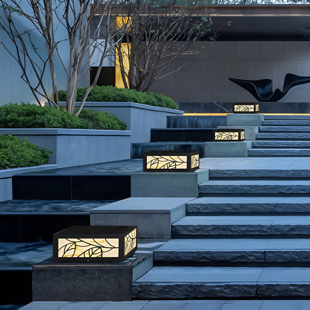 Modern Square LED Outdoor Gate Pillar Light - Stylish Garden Lighting