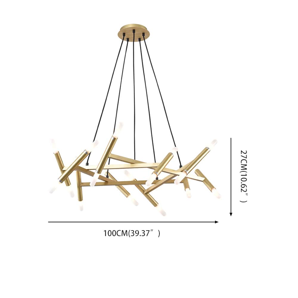 Modern Industrial Sputnik Chandelier - Artistic Design for Home Decor