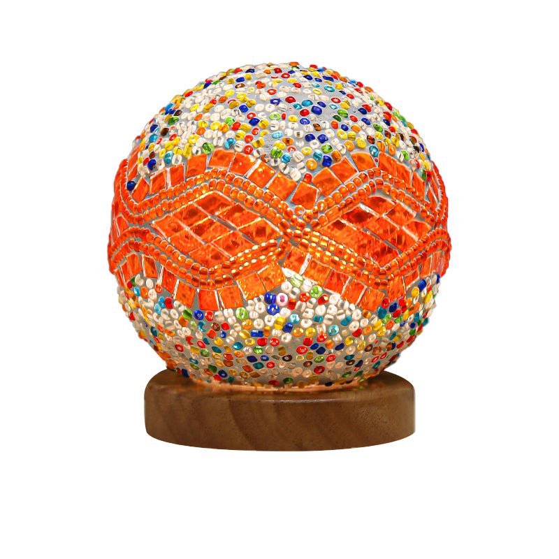 Stained Glass Mosaic LED Table Lamp - Vibrant Decorative Lighting for Home & Office