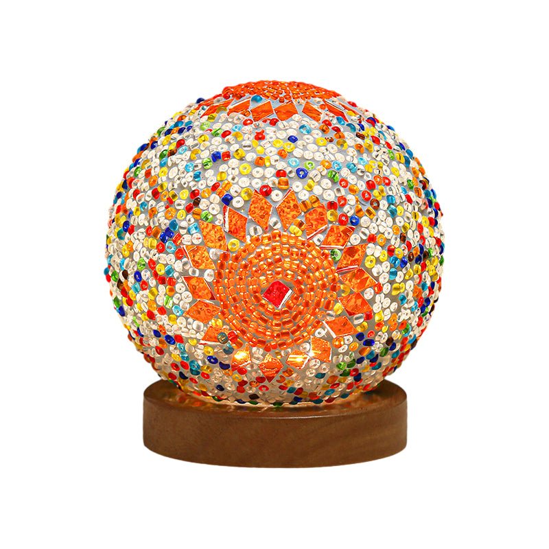 Stained Glass Mosaic LED Table Lamp - Vibrant Decorative Lighting for Home & Office