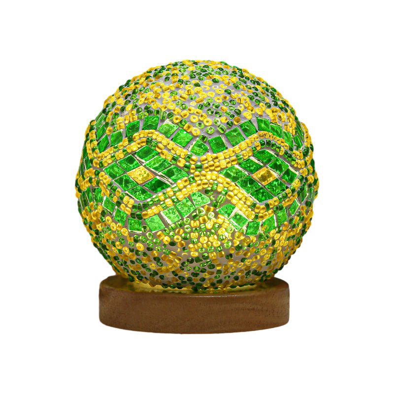 Stained Glass Mosaic LED Table Lamp - Vibrant Decorative Lighting for Home & Office
