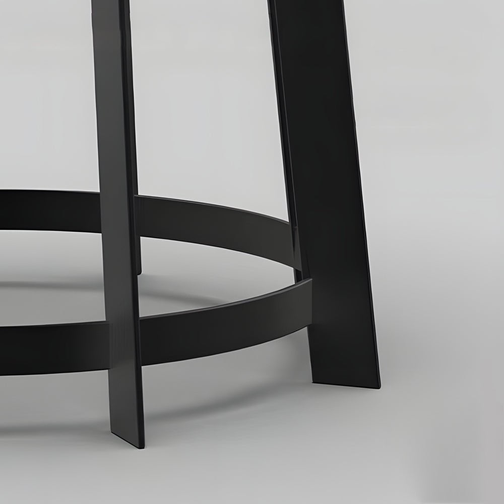 Stainless Steel Round Solar Stool Light - Dual-Purpose LED Outdoor Fixture