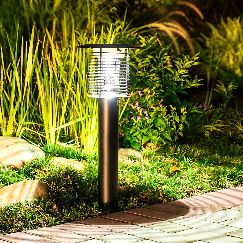Solar Purple Light Bug Zapper - Garden Mosquito Killer Lamp