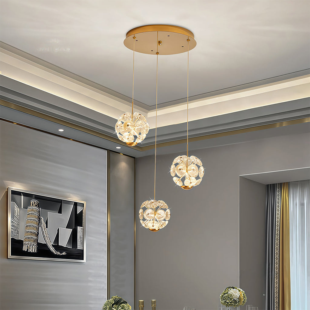 Staircase Crystal Chandelier - Modern Luxury High Ceiling Light
