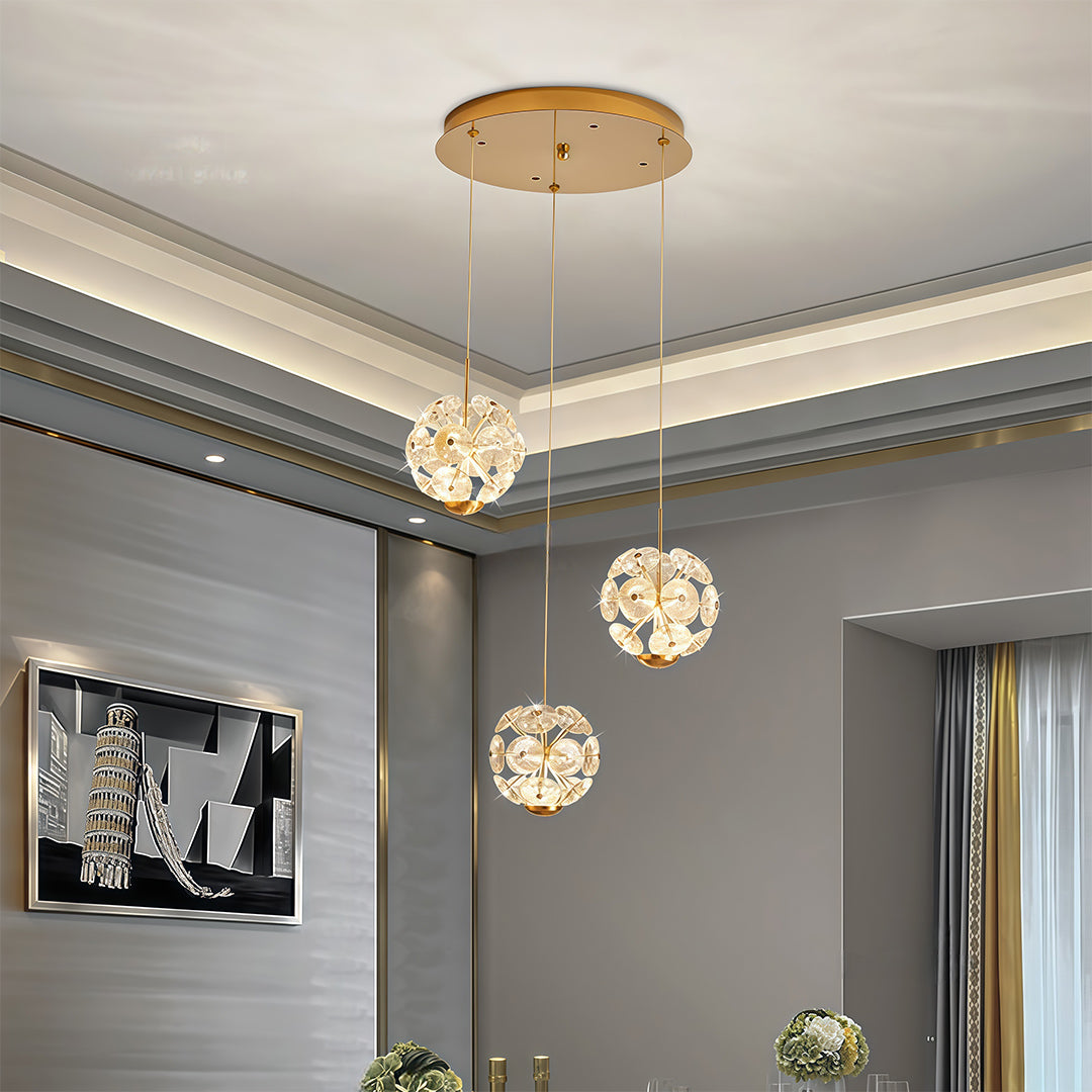 Staircase Crystal Chandelier - Modern Luxury High Ceiling Light