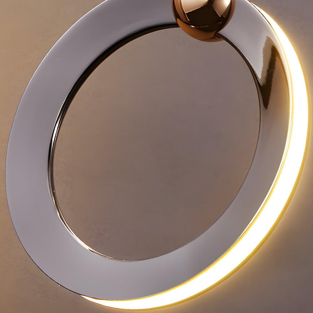 Staircase LED Chandelier Ring Cluster Rotating Ceiling Light