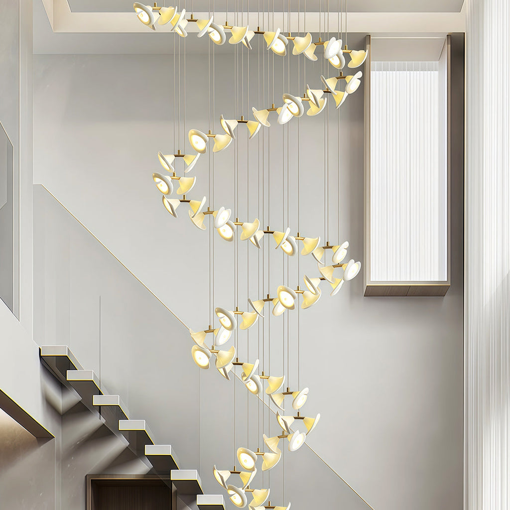 Ceramic Tulip Flower Luxury Chandelier Light