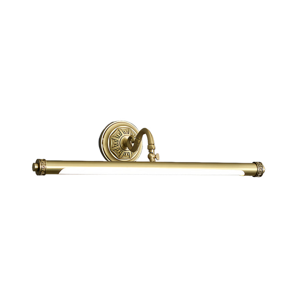 Gold Bathroom Vanity Light European Pure Copper Mirror Wall Light Elegant Modern Design Luxury Lighting Fixtures for Bathroom and Makeup Spaces Stylish Wall Sconce for Home Decor Interior Lighting Solutions