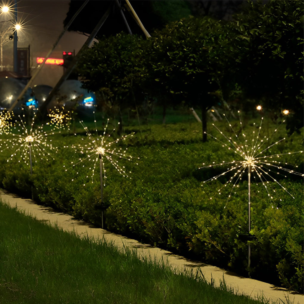Starburst Solar LED Garden Lights - Waterproof Firework Landscape Lighting