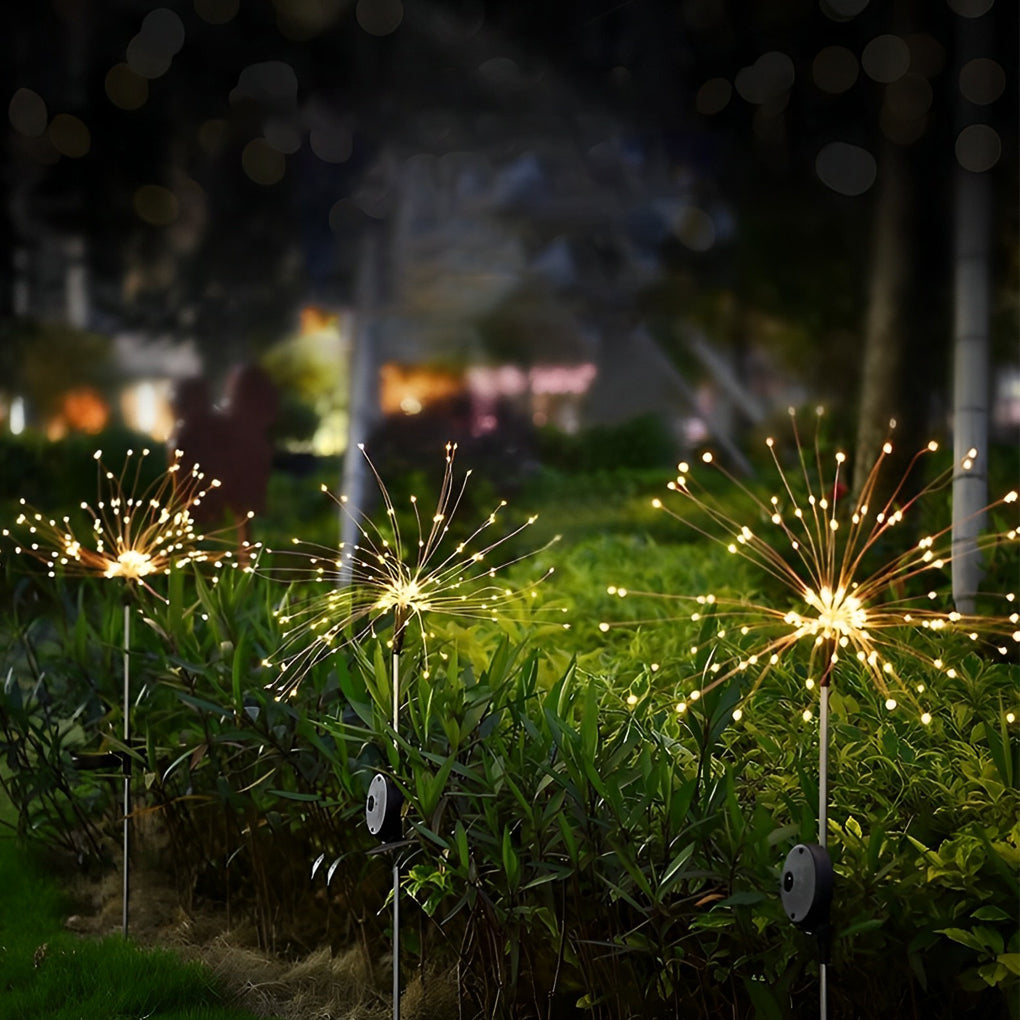 Starburst Solar LED Garden Lights - Waterproof Firework Landscape Lighting