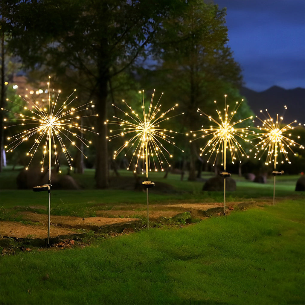 Starburst Solar LED Garden Lights - Waterproof Firework Landscape Lighting