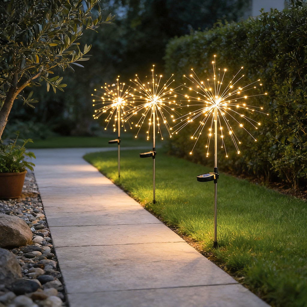 Starburst Solar LED Garden Lights - Waterproof Firework Landscape Lighting