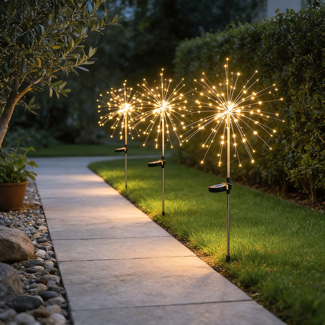 Starburst Solar LED Garden Lights - Waterproof Firework Landscape Lighting