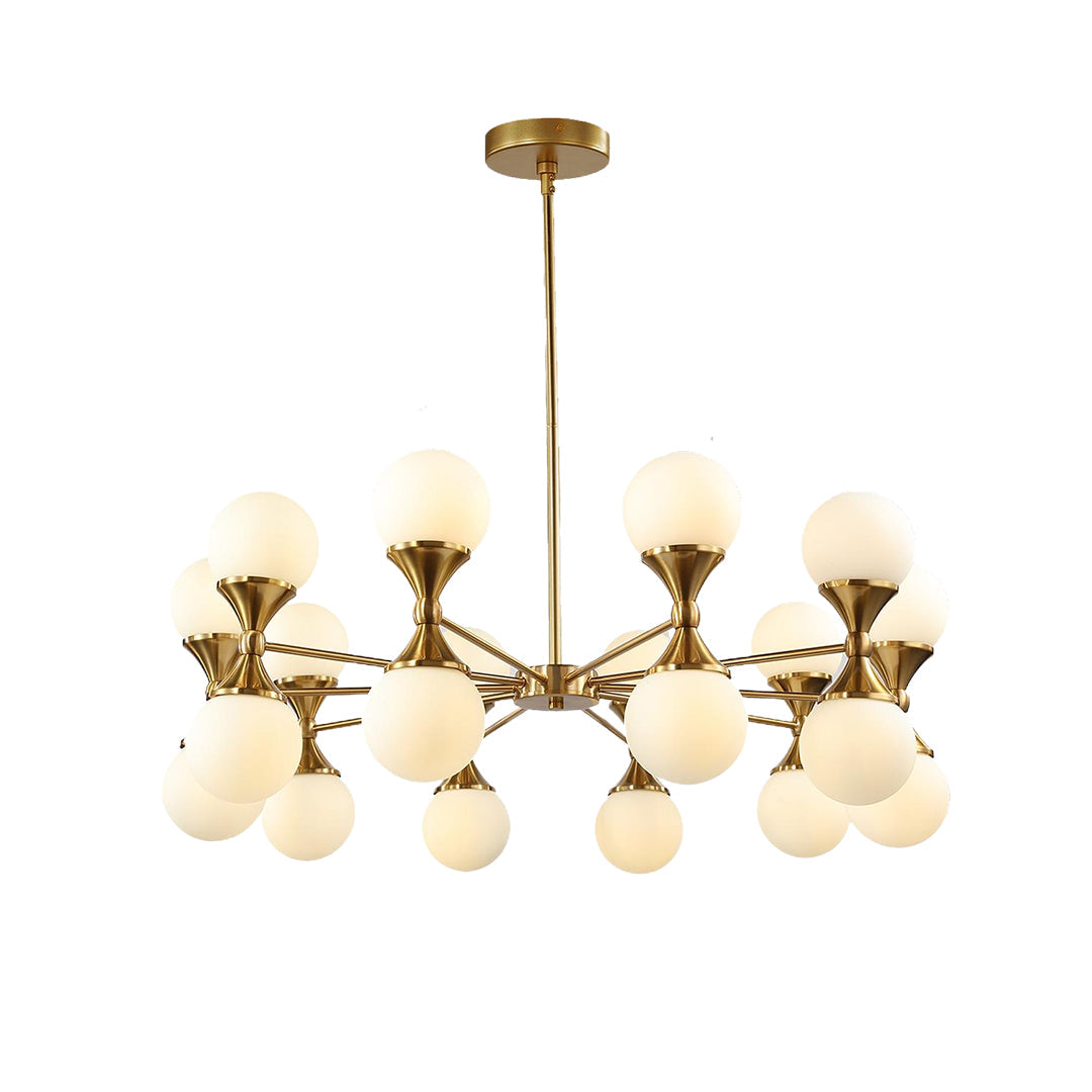 Bubble Glass Chandeliers - Stylish Full Copper Nordic Ceiling Light