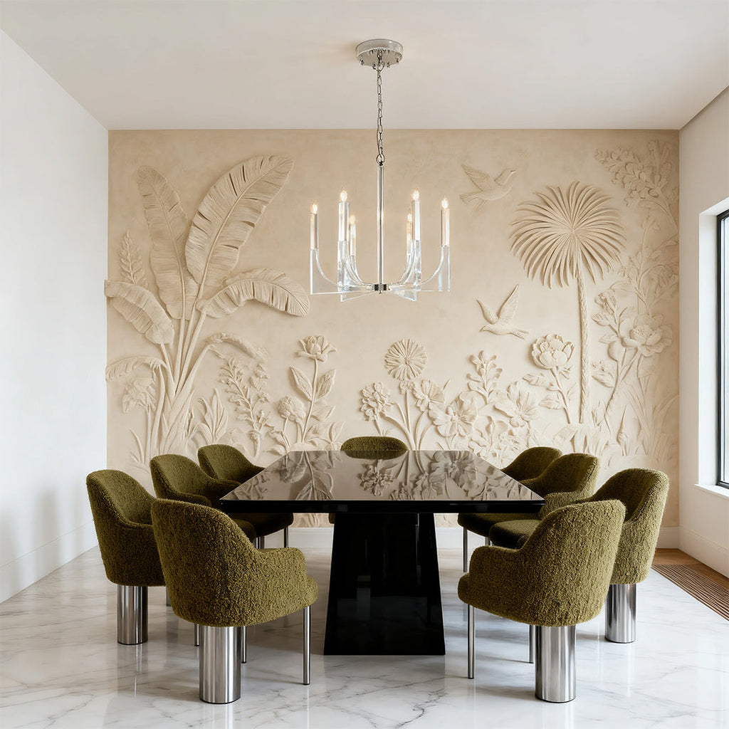 Retro Transparent Luxury Ceiling Light for Sleek American Chandeliers