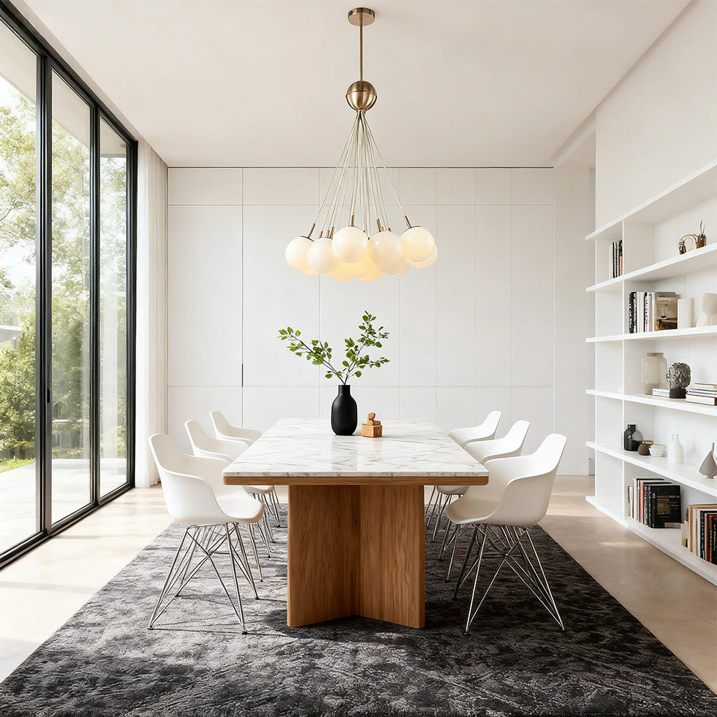 Bubble Glass Chandelier - Chic Luxurious Ceiling Light, Nordic Design, Unique Home Decor