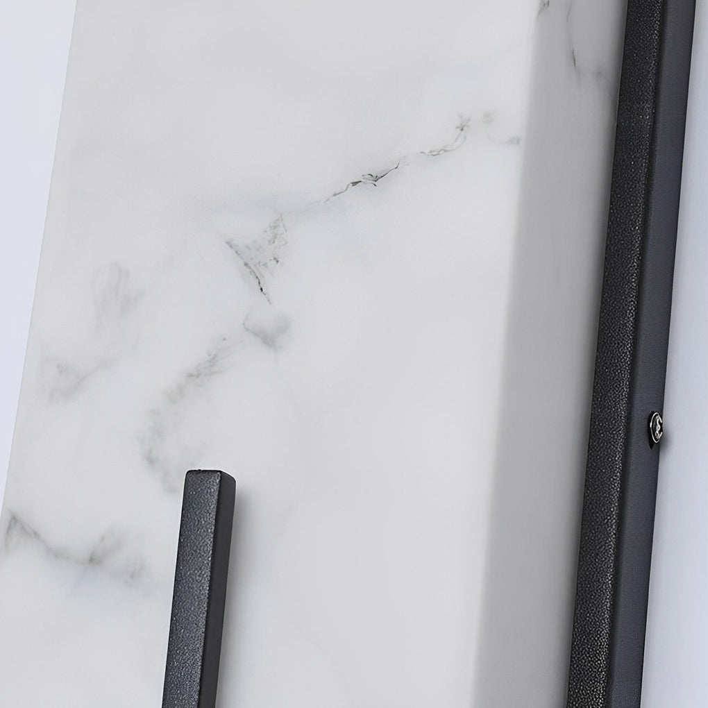 Modern Alabaster LED Wall Sconce - Square Stone Wall Lamp