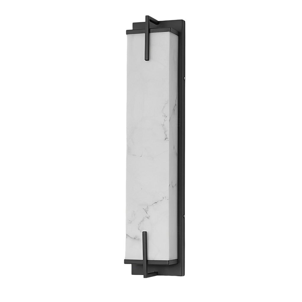 Modern Alabaster LED Wall Sconce - Square Stone Wall Lamp