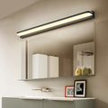 LED Bathroom Vanity Light Wall-Mounted Panel Polished Iron Trim Modern Lighting Fixture Energy-Efficient Bathroom Light Elegant Design Stylish LED Lighting for Bathrooms Contemporary Vanity Lighting Bright White Light Adjustable Brightness Easy Installati