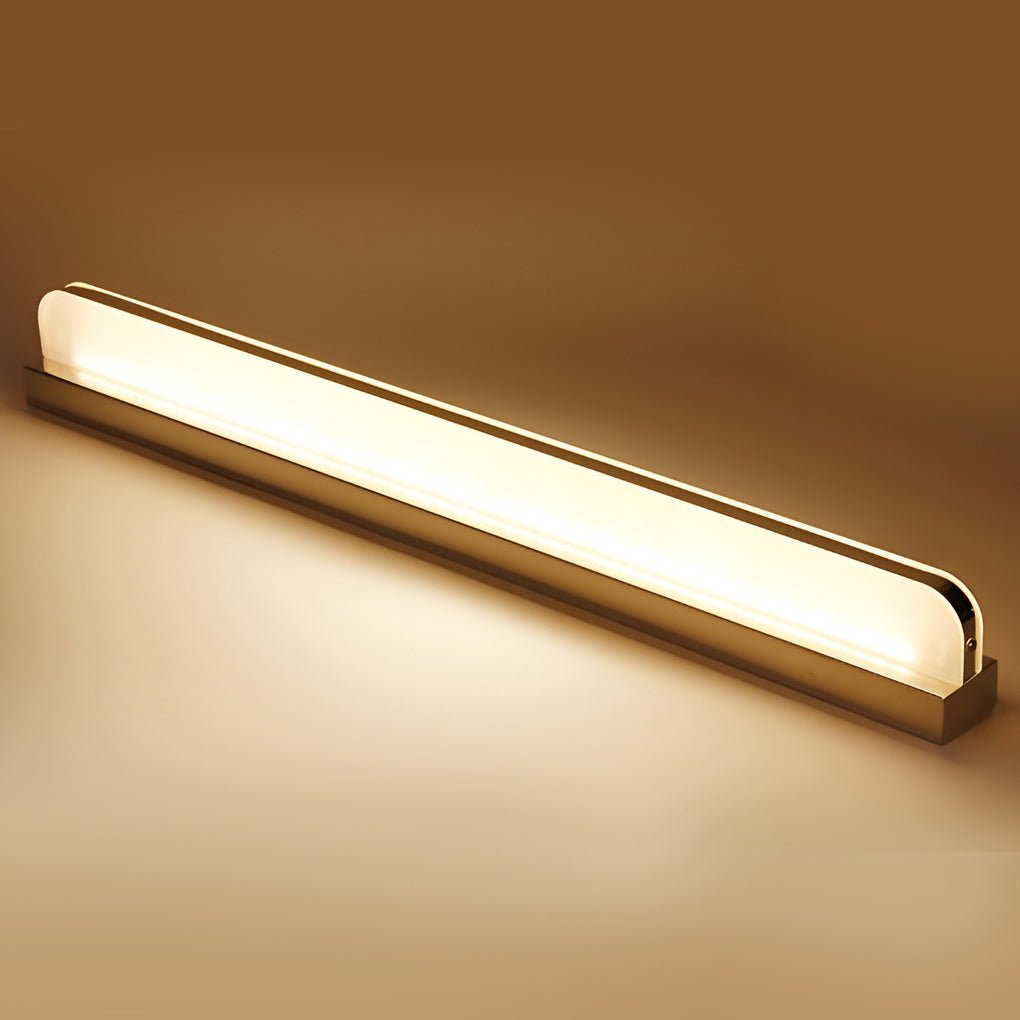 LED Bathroom Vanity Light Wall-Mounted Panel Polished Iron Trim Modern Lighting Fixture Energy-Efficient Bathroom Light Elegant Design Stylish LED Lighting for Bathrooms Contemporary Vanity Lighting Bright White Light Adjustable Brightness Easy Installati
