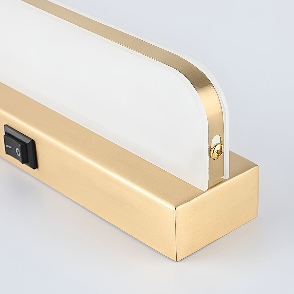 LED Bathroom Vanity Light Wall-Mounted Panel Polished Iron Trim Modern Lighting Fixture Energy-Efficient Bathroom Illuminations Stylish Home Decor Bright LED Lighting for Bathroom Mirrors Contemporary Vanity Light Solutions Best Bathroom Lighting Ideas