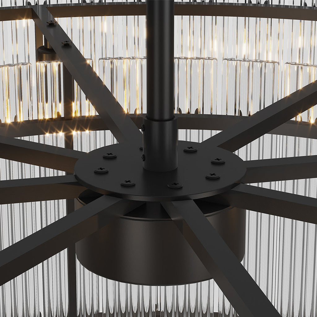 Luxury Iron Glass Lamp Shade Chandelier Ceiling Light