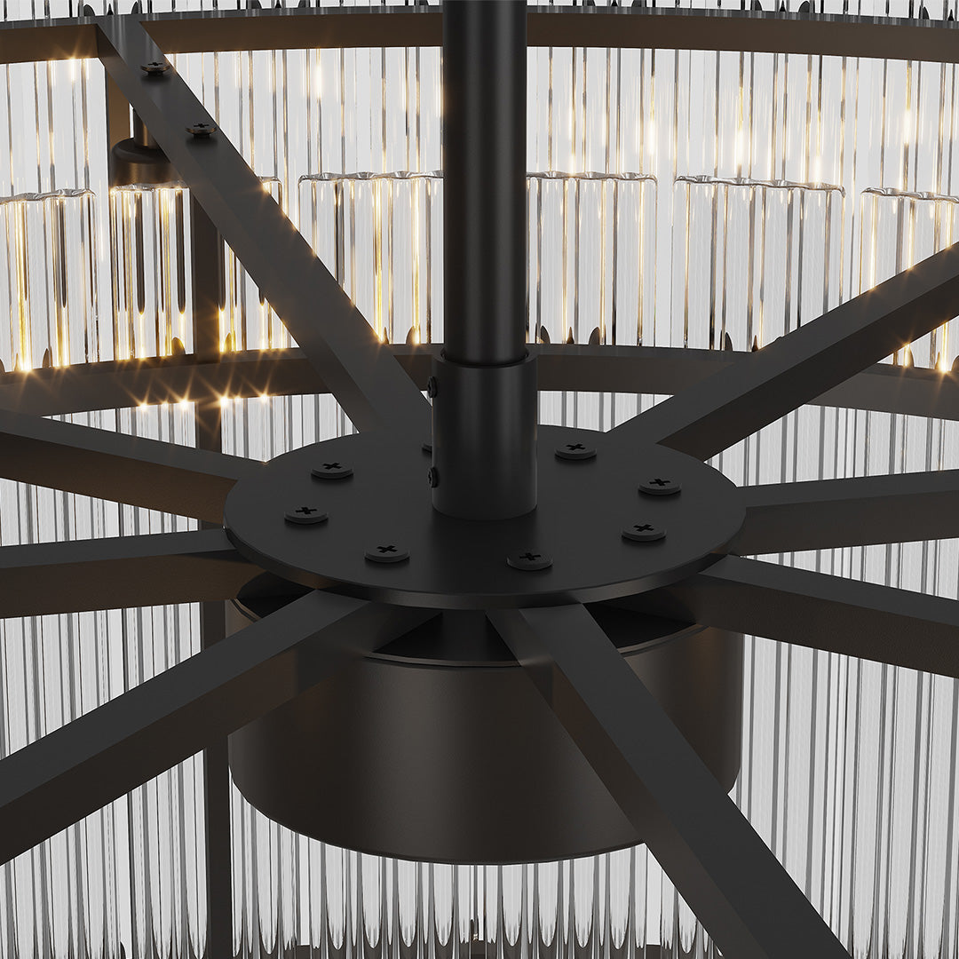 Luxury Iron Glass Lamp Shade Chandelier Ceiling Light