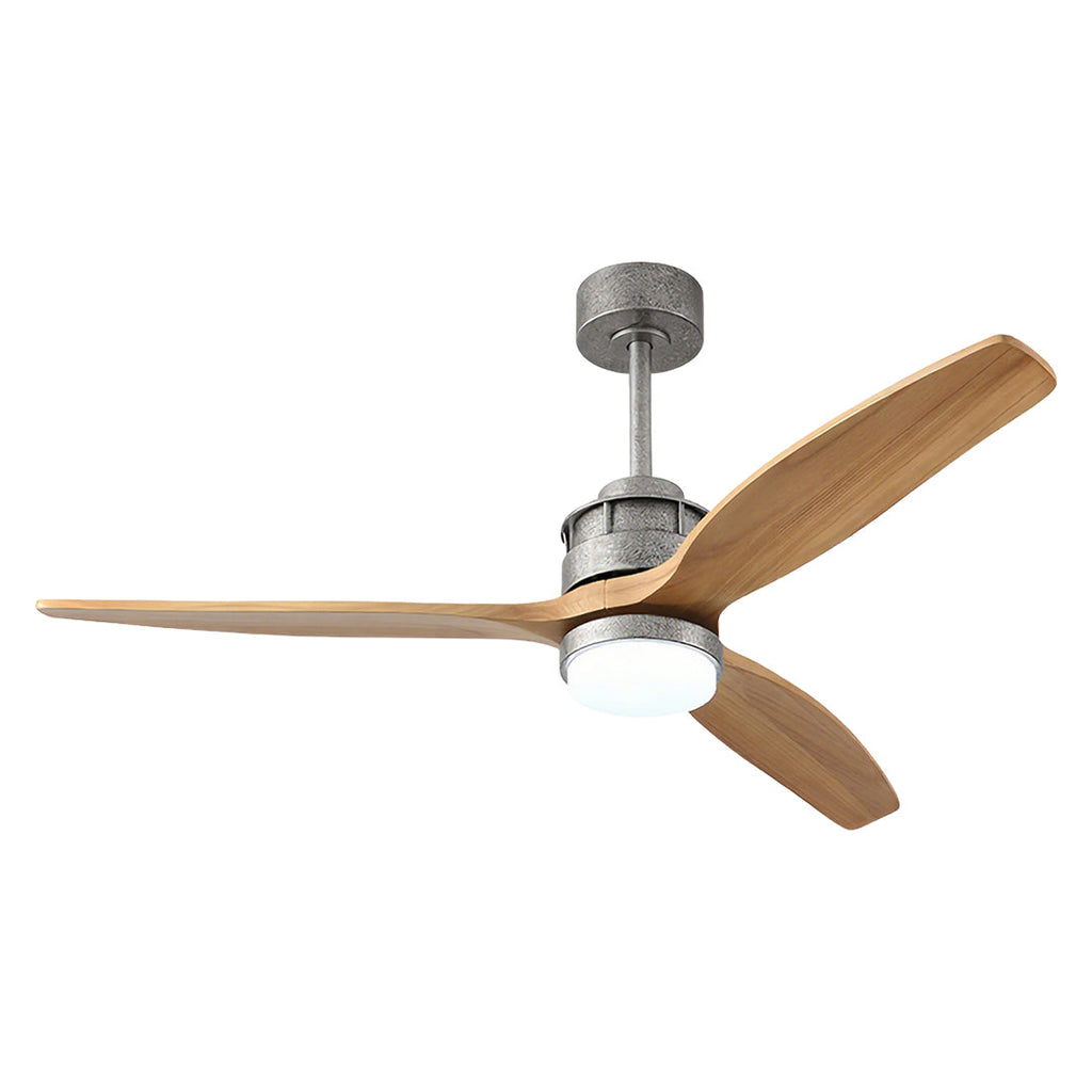 3-Blade Ceiling Fan with Light Remote Control Wood Fandelier