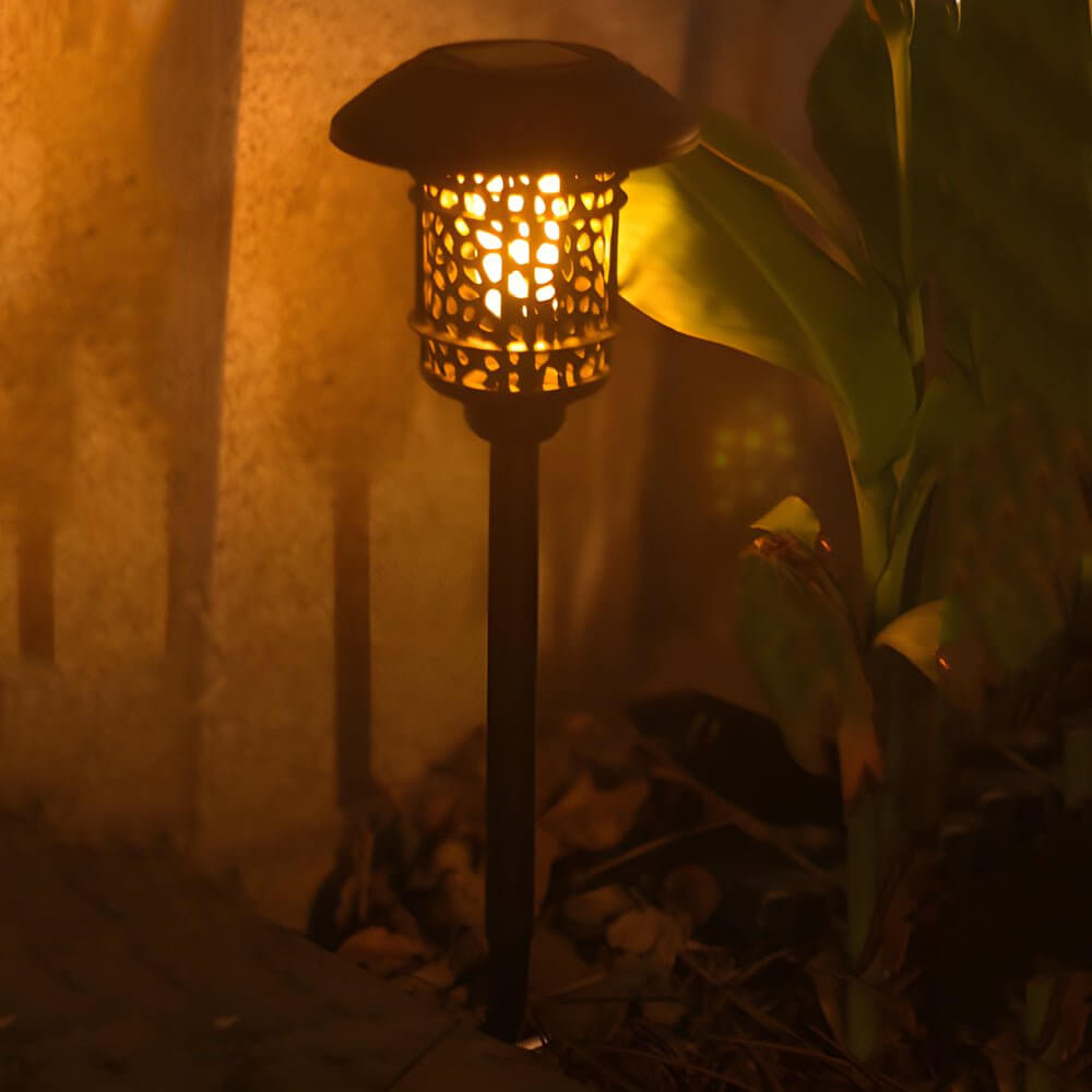 Stylish Black Solar Pathway Light with Flamed SMD LEDs - 22.4 Inches Tall 

Illuminate your outdoor spaces with our stylish black solar pathway light. Featuring unique flamed SMD LEDs, this 22.4-inch tall light not only enhances your garden’s ambiance but