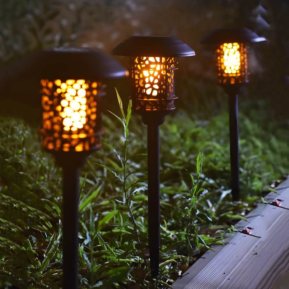 Stylish Black Solar Pathway Light with Flamed SMD LEDs - 22.4 Inches Tall 

Illuminate your outdoor spaces with our stylish black solar pathway light. Featuring unique flamed SMD LEDs, this 22.4-inch tall light not only enhances your garden’s ambiance but