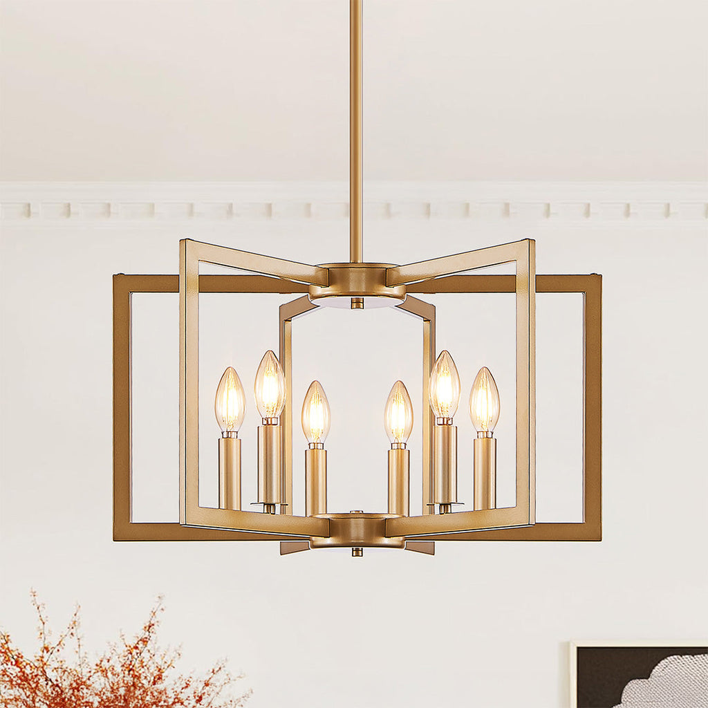 Candle Chandeliers Industrial Multi-Head Ceiling Lights