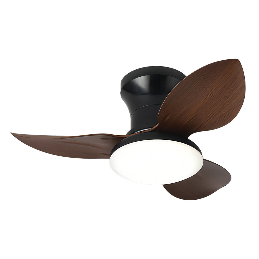 Modern 3-Blade Ceiling Fan with Remote and Dimmer Light, Quiet Operation
