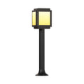 Contemporary Solar Path Lights - Modern Post Top Garden Stake Light