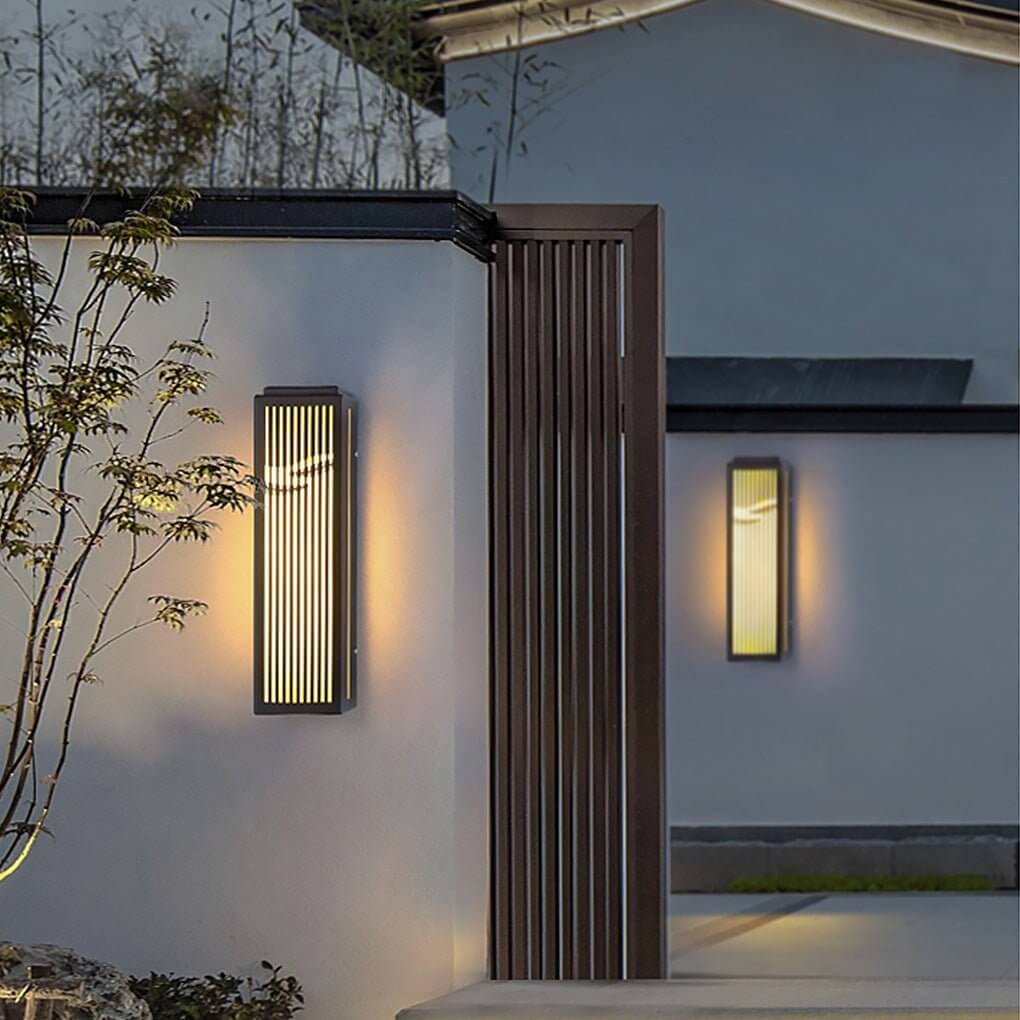 Grille Wall Light Waterproof Slim Design Outdoor Lamp
