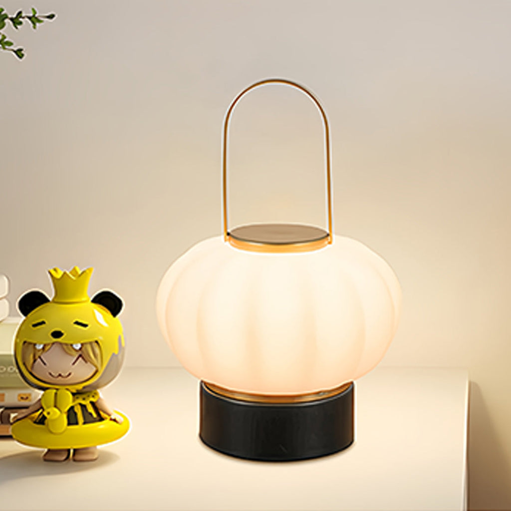 Nordic LED Lantern Table Lamp - Rechargeable Accent Light for Atmosphere Decor